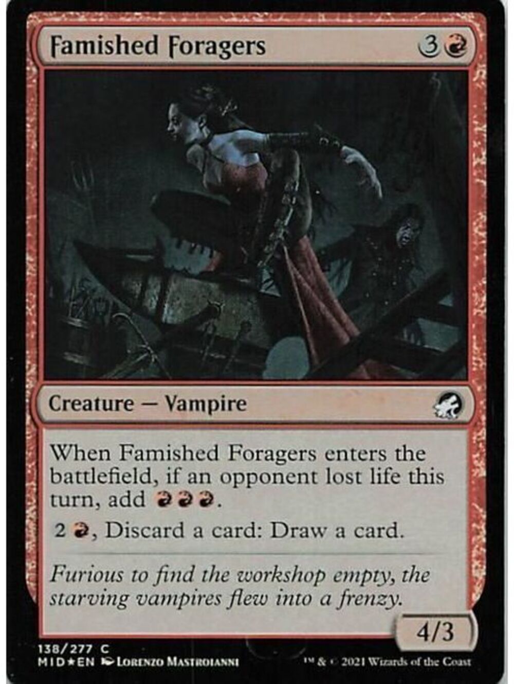 Magic: The Gathering 2021 Famished Foragers LP MID